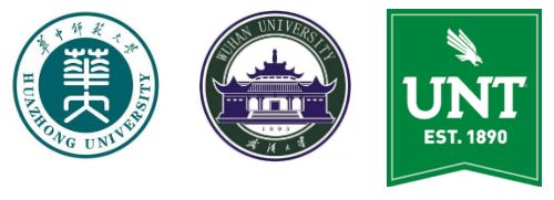 Huazhong Wuhan UNT Logos